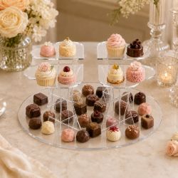 Alzata Cupcake Modello 4 Cuori