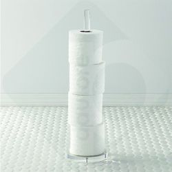 Porta Cartaigienica Tubolare in Plexiglass con Piantana