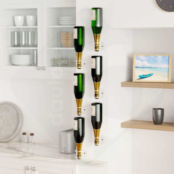 lacrima prosecco portabottiglie verticale da parete 1