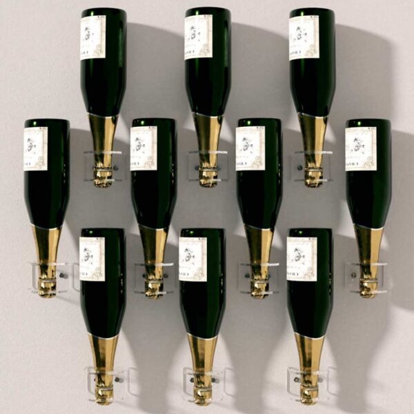 lacrima prosecco portabottiglie verticale da parete 4