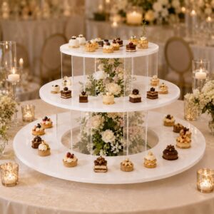 Alzata Cupcake Modello Cuore 46 lifestyle alzata cerimonia bianco latte