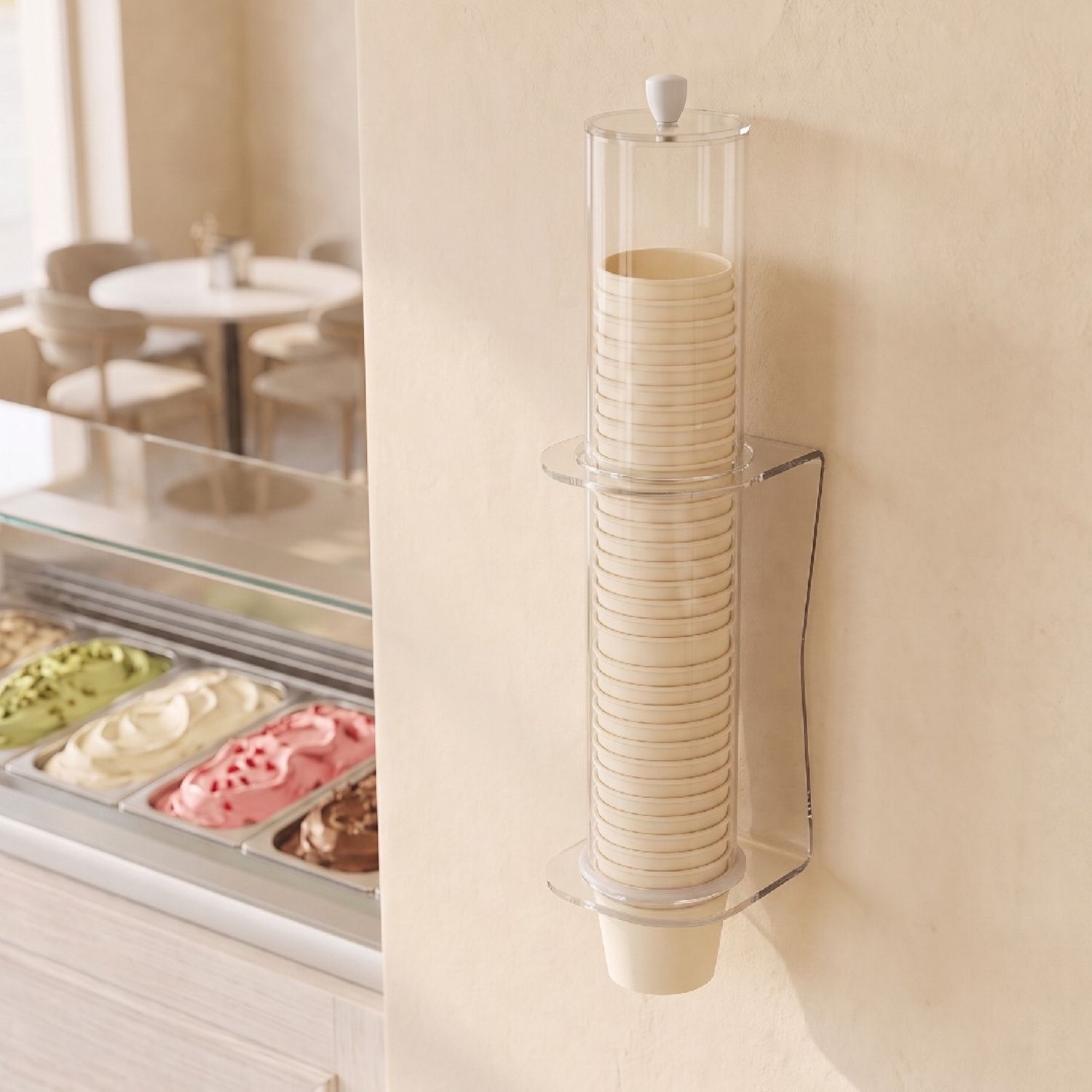 porta-coppette-gelato-da-parete-plexiglass-dispenser-1-tubi-allestito-gelateria-plex-dautore porta coppette gelato da parete plexiglass dispenser 1 tubi allestito gelateria plex dautore
