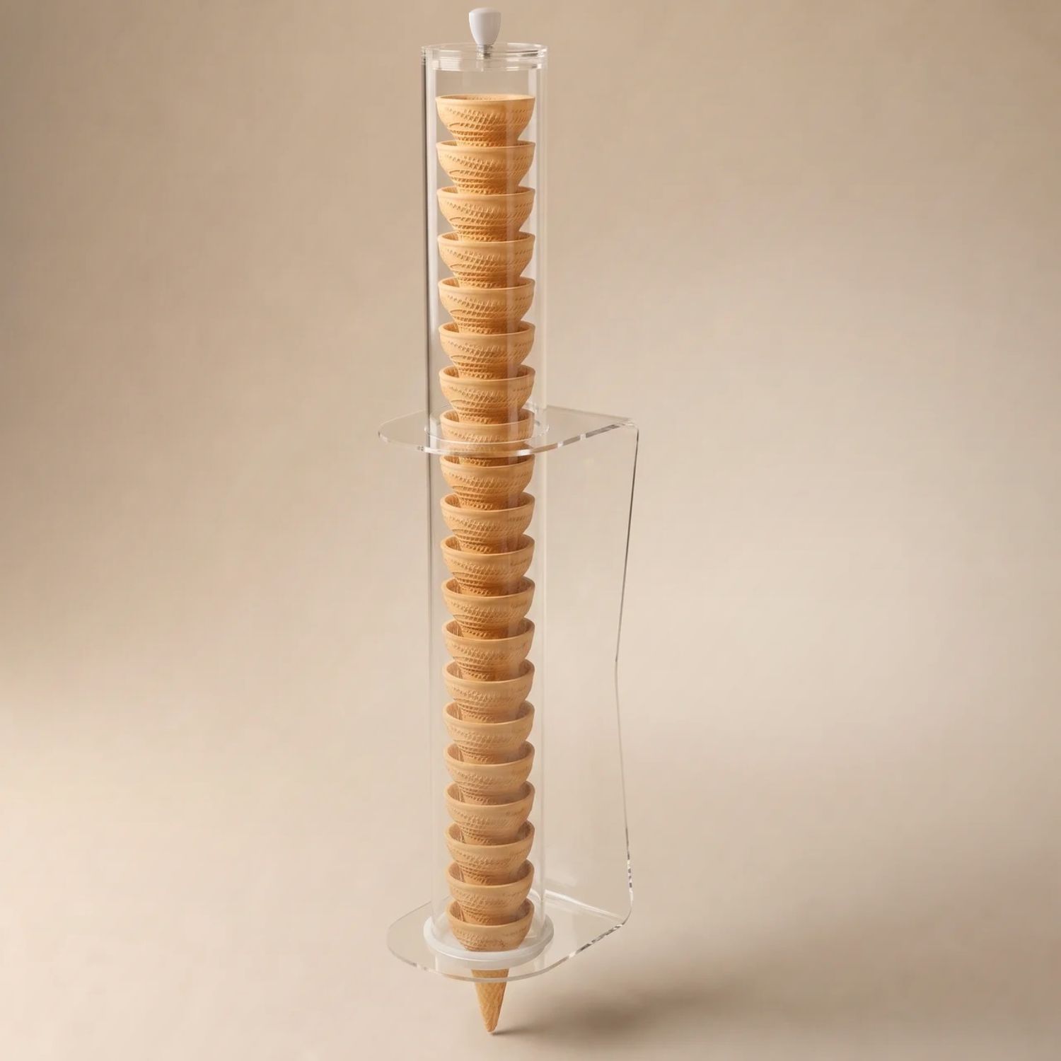 portaconi-gelato-da-parete-plexiglass-dispenser-1-tubi-vista-frontale-plex-dautore portaconi gelato da parete plexiglass dispenser 1 tubi vista frontale plex dautore