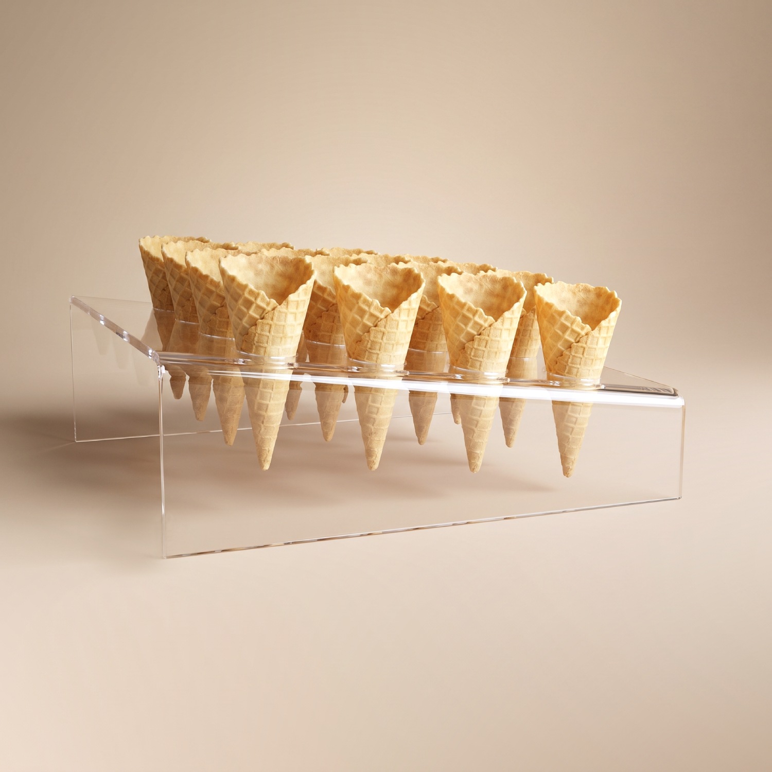 portaconi-gelato-mignon-16-fori-banco-inclinato-plexiglass-vista-frontale-plex-dautore portaconi gelato mignon 16 fori banco inclinato plexiglass vista frontale plex dautore 1