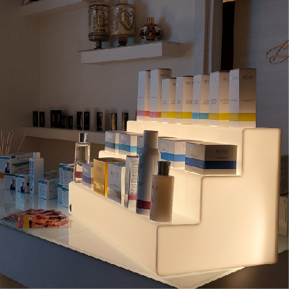 Mensola LED in plexiglas luminosa Plex Dautore